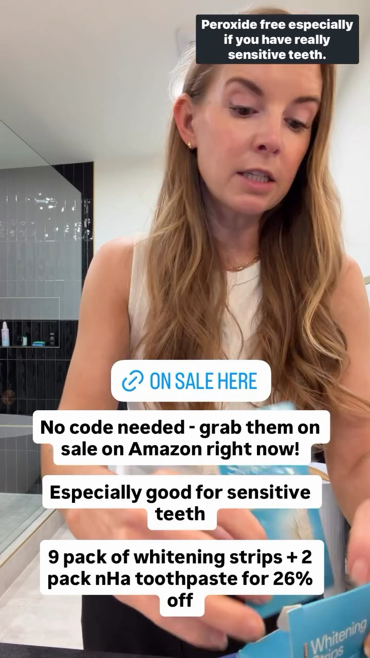 No code needed - grab them on sale on Amazon right now! 

Especially good for sensitive teeth 

9 pack of whitening strips + 2 pack nHa toothpaste for 26% off  @lumineuxhealth