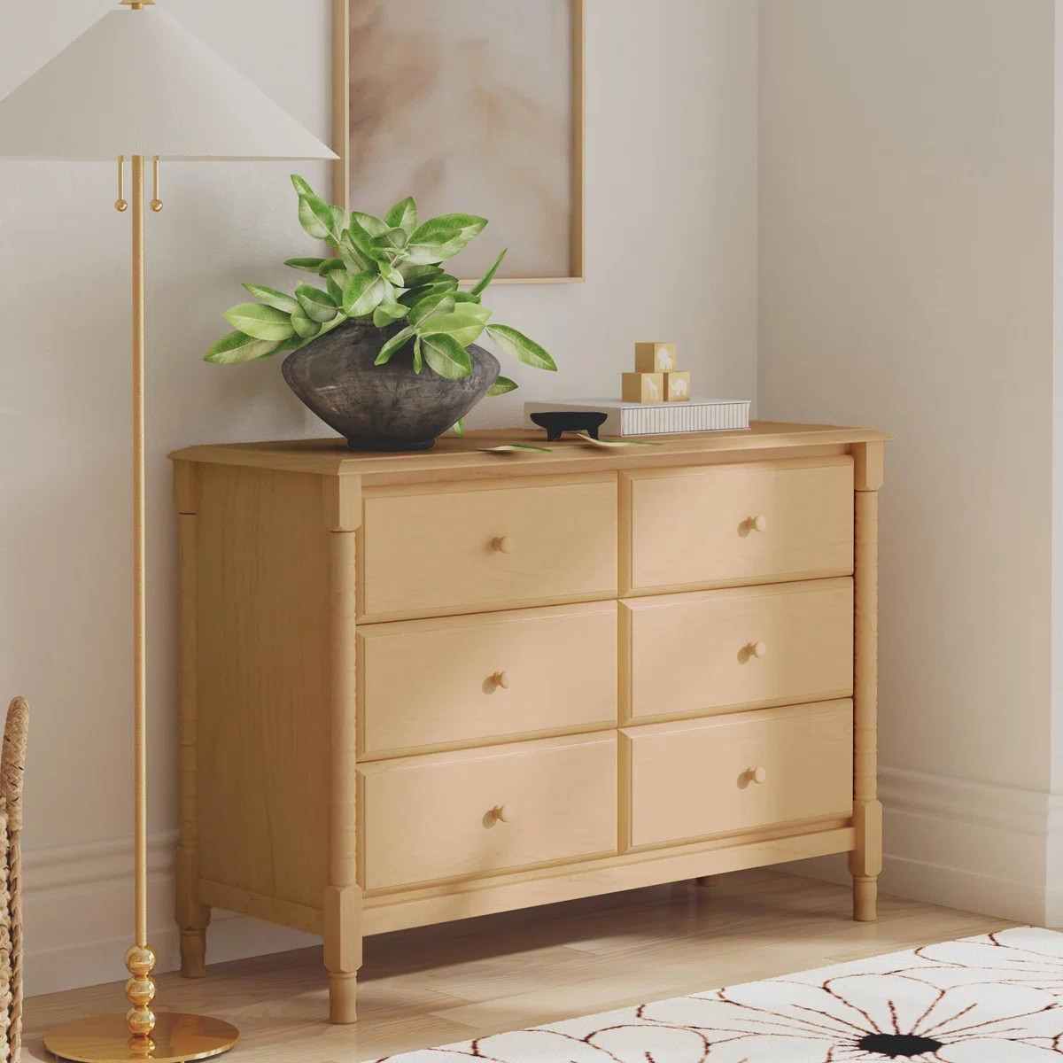 Jenny Lind Spindle 6-Drawer Dresser | Wayfair North America