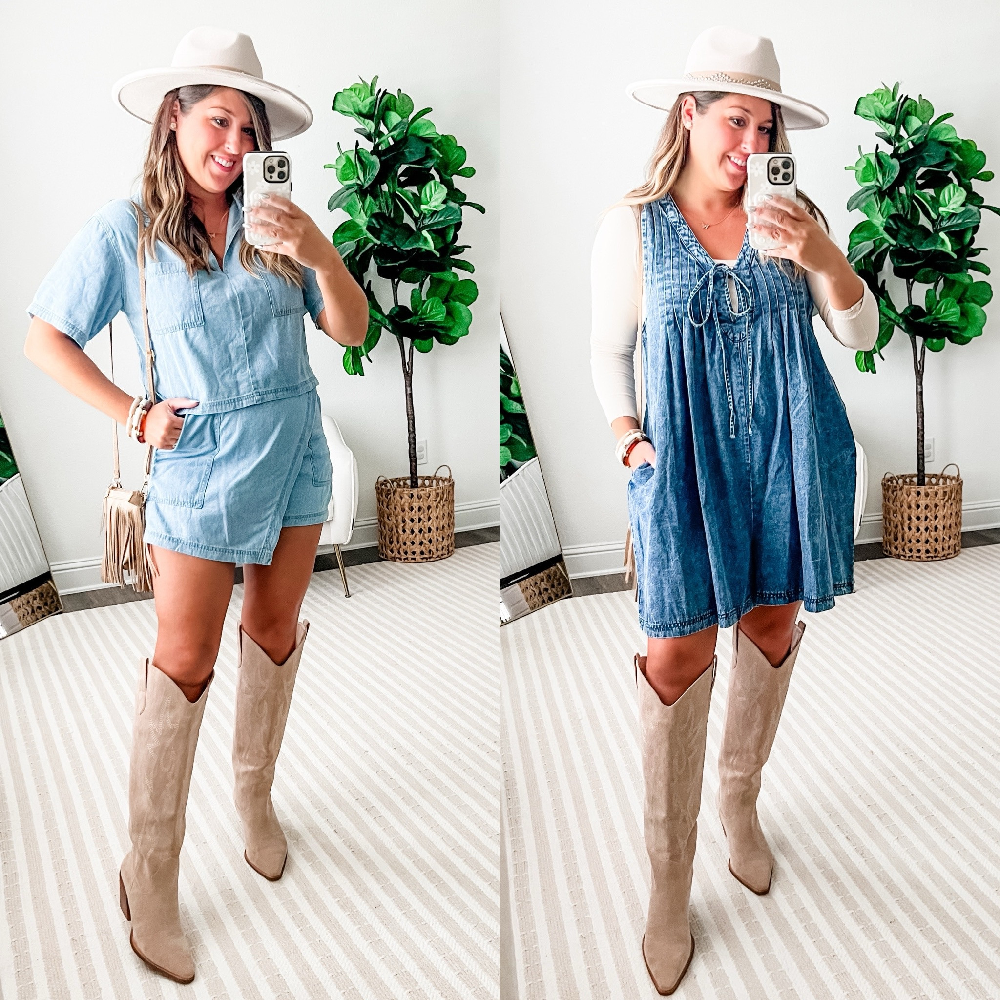 Western outfits, country concert outfits, Nashville outfits 

Wearing large in both, but needed an XL in one on left and needed a medium in one on right 

#LTKStyleTip #LTKMidsize #LTKFindsUnder50