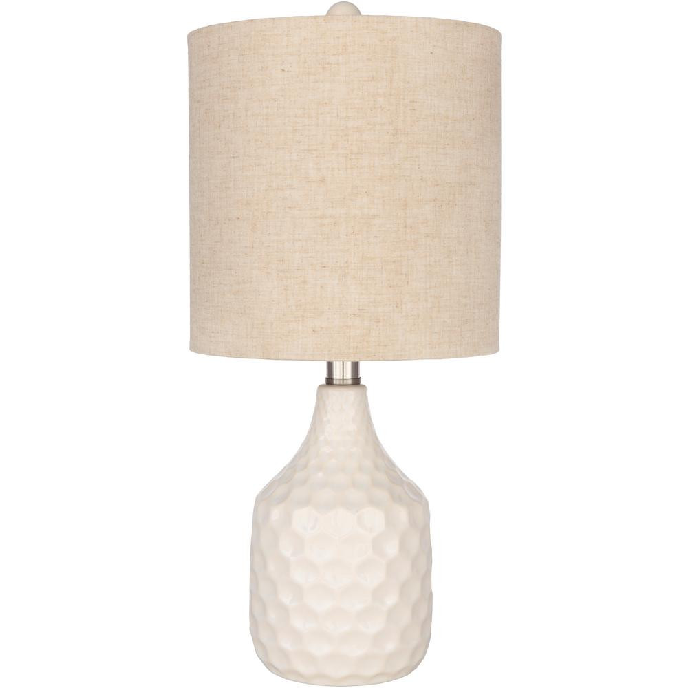 Artistic Weavers Cian 18.5 in. White Glazed Indoor Table Lamp | The Home Depot