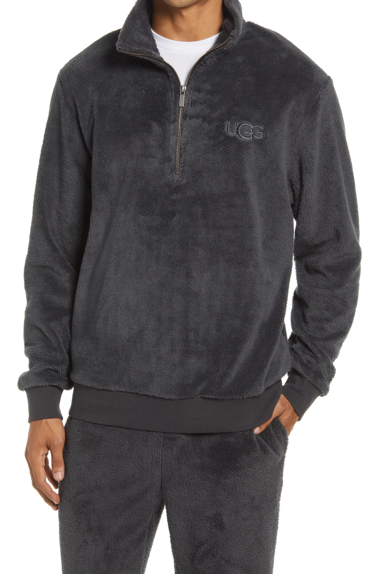 UGG® Men's Zeke Fleece Half Zip Pullover | Nordstrom | Nordstrom