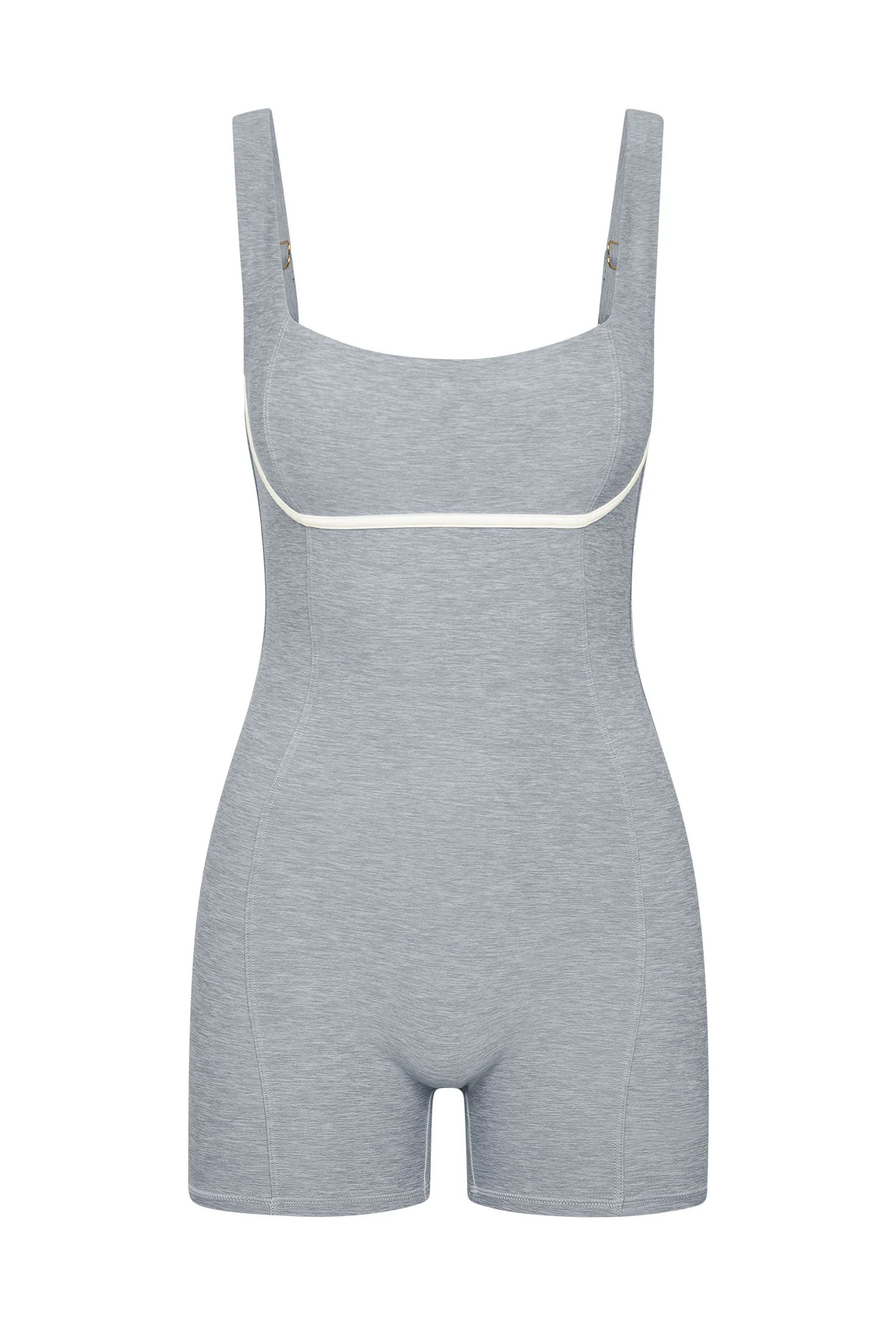Zion Romper - Heather Grey/Ivory | Monday Swimwear