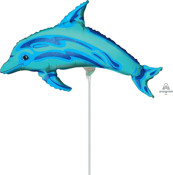 Anagram Ocean Blue Dolphin Mini Shape Balloon | Amazon (US)