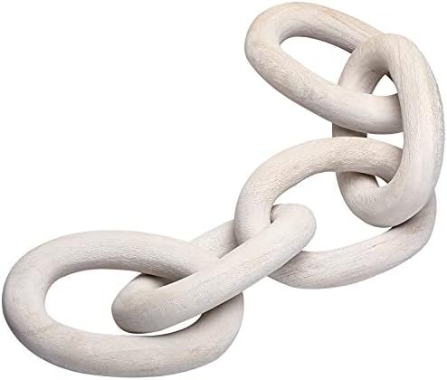 Decorative Wood Link Chain Wooden Chain Decor 5 Link Decoration Chain for Family Party Home Office D | Amazon (US)