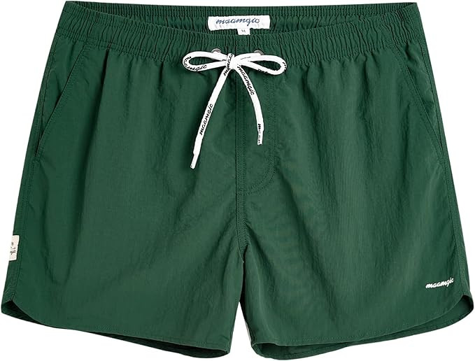 maamgic Mens Swim Trunks 5" with Mesh Lining Quick Dry Bathing Suits for Men Swim Shorts Swimwear | Amazon (US)