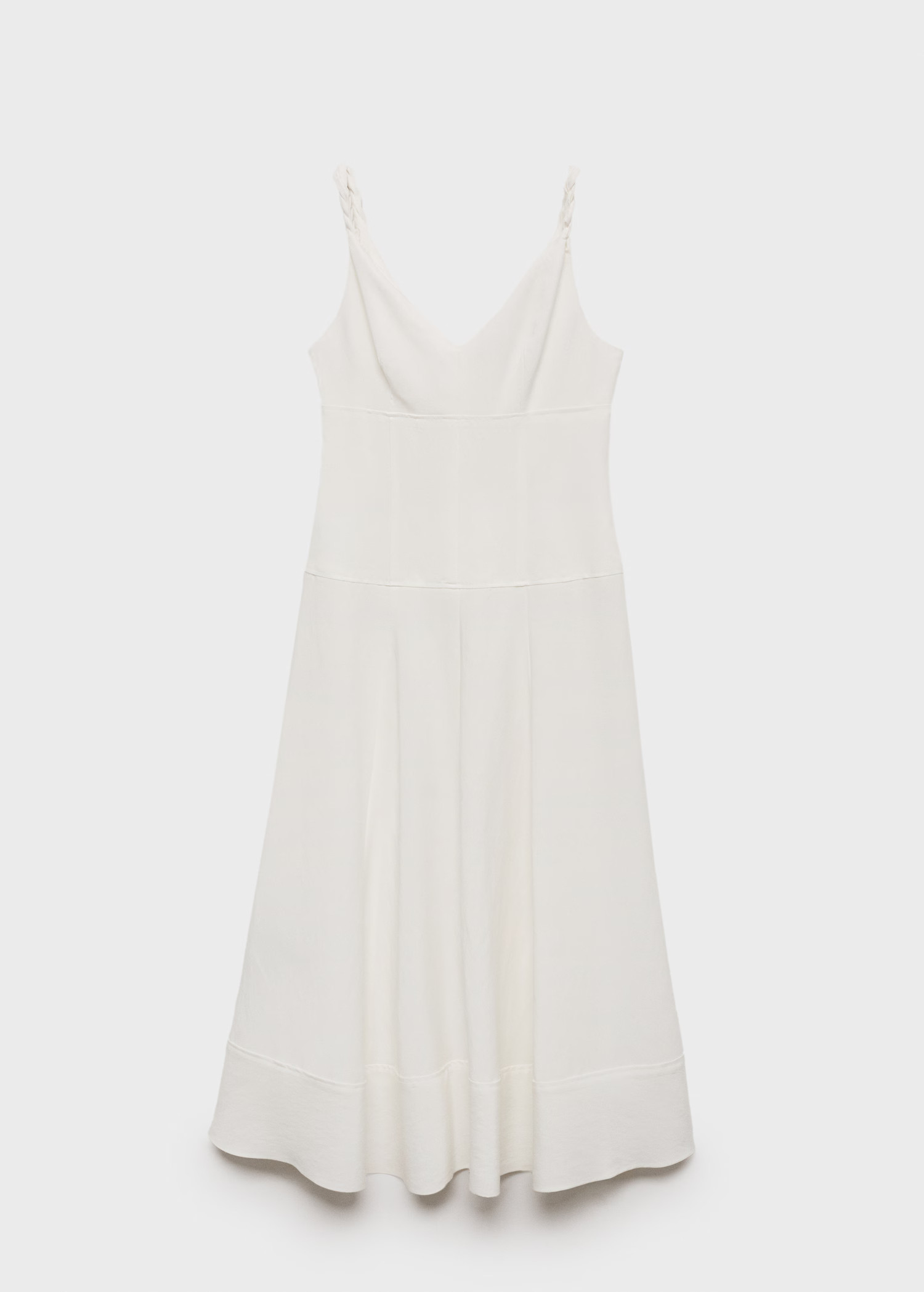 Robe longue col V - Femme | MANGO France métropolitaine | Mango EU