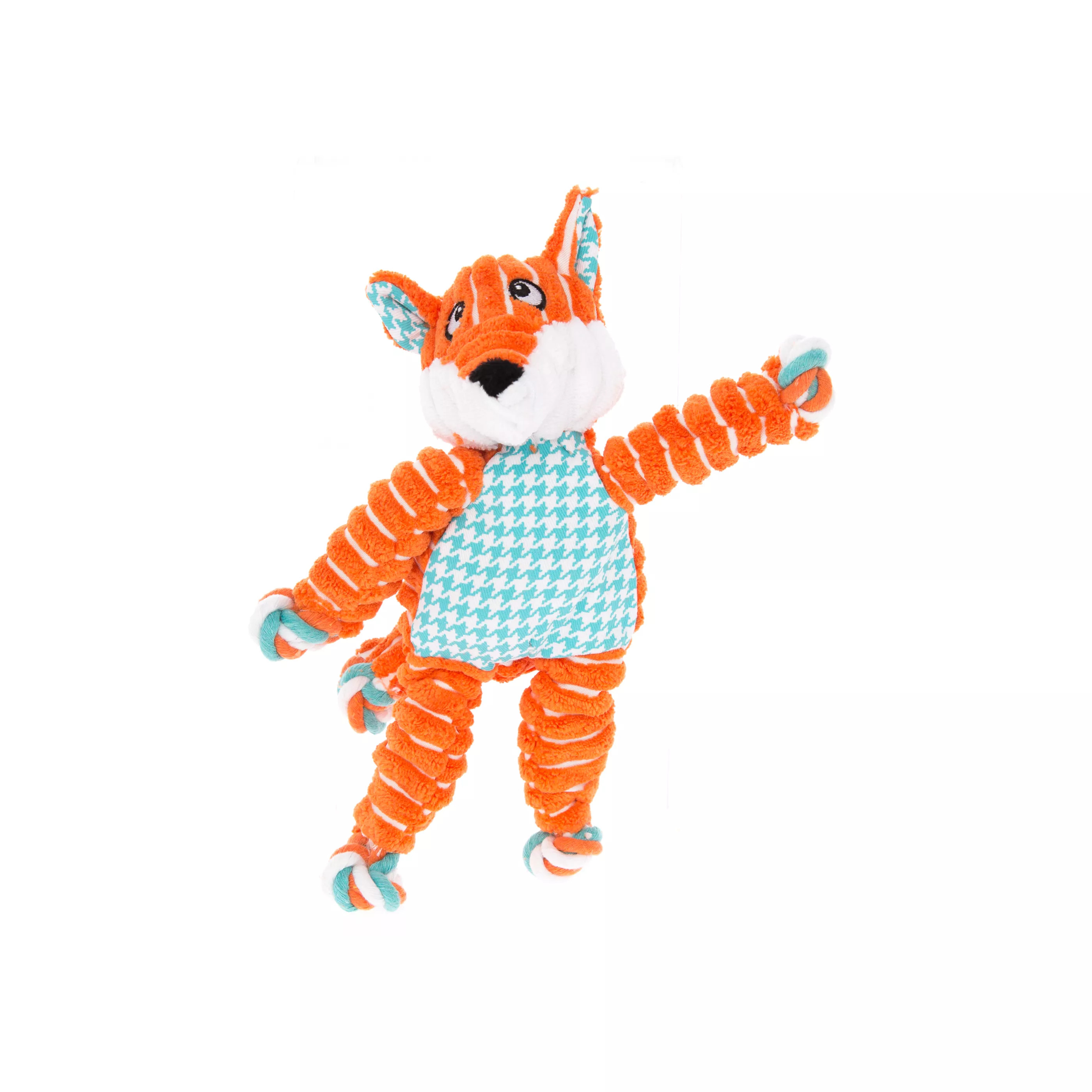 KONG® Floppy Knots Fox Dog Toy - Squeaker & Rope Toy | PetSmart