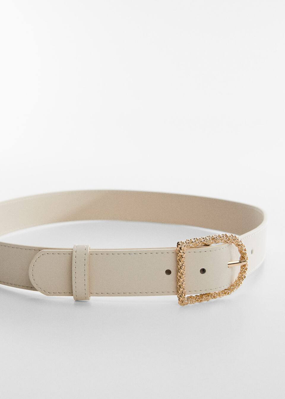 Braided belt with buckle | MANGO (UK)