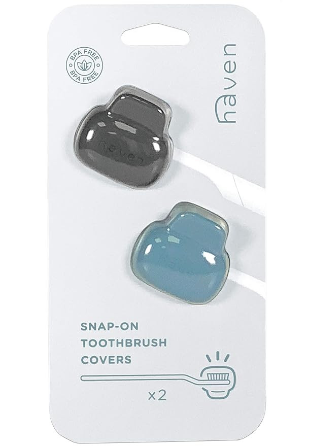 Haven Toothbrush Cover - Fits Electronic and Manual Toothbrushes - Toothbrush Case Holder for Tra... | Amazon (US)