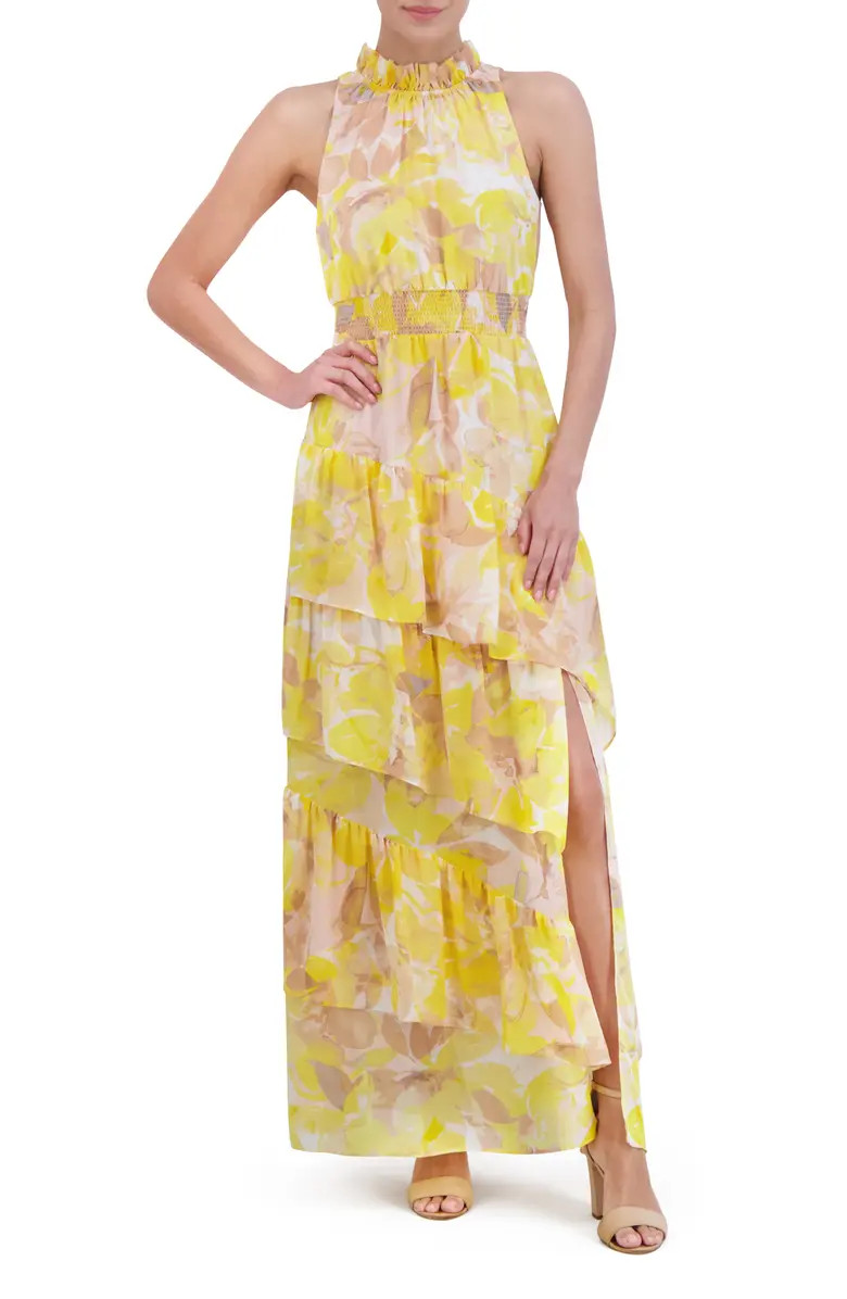 Eliza J Floral Tiered Maxi Dress | Nordstrom | Nordstrom