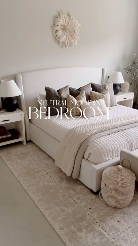 Neutral modern organic bedroom 

#LTKhome #LTKMostLoved #LTKVideo