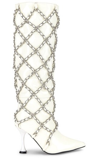 Jeffrey Campbell Armor Boot in White. - size 8 (also in 7.5) | Revolve Clothing (Global)