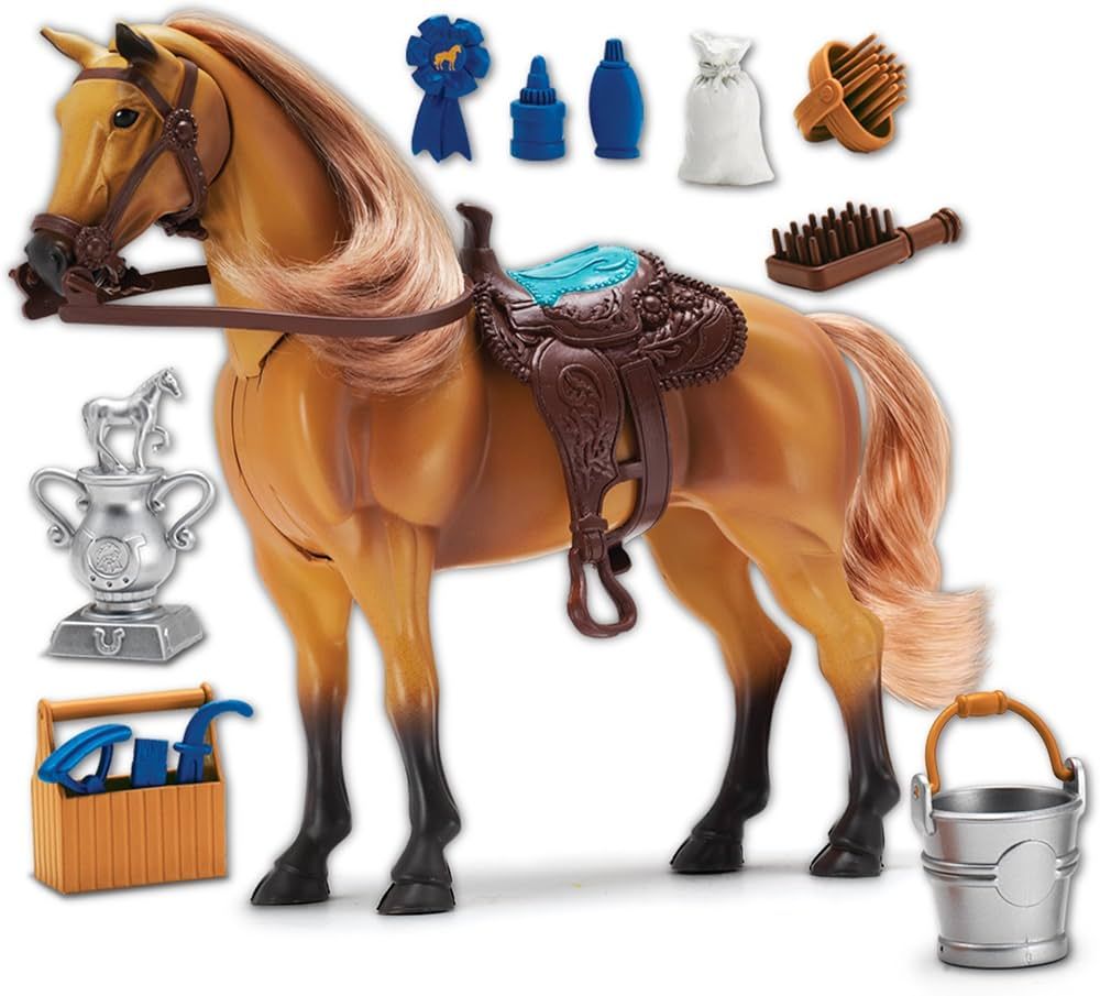 Amazon.com: Sunny Days Entertainment | Quarter Horse with Moveable Head, Realistic Sound and 14 G... | Amazon (US)