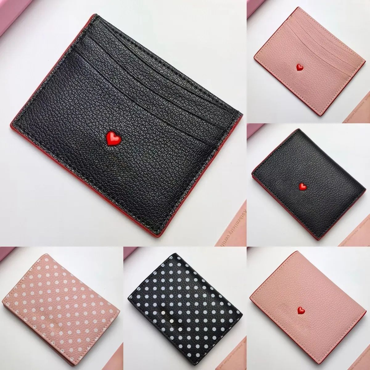 Fashion Designer Mini Card Holders Women's Small Coin Purses Portable Folded Wallets with Polka D... | DHGate