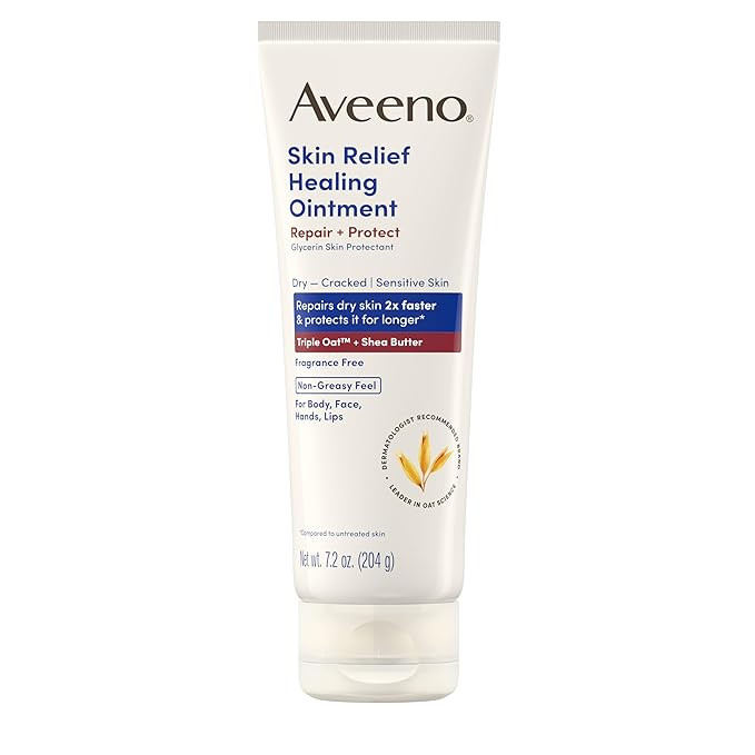 Aveeno Skin Relief Healing Ointment, 72-Hour Skin Protectant with Triple Oat & Shea Butter for Ex... | Amazon (US)