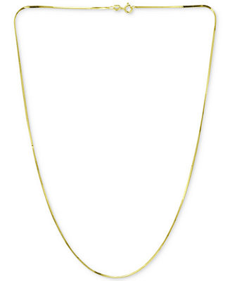 Giani Bernini Square Snake Link Chain Necklace Collection in 18k Gold-Plated Sterling Silver, Cre... | Macy's