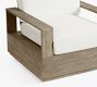 Indio Wood Modern Swivel Outdoor Lounge Chair | Pottery Barn (US)