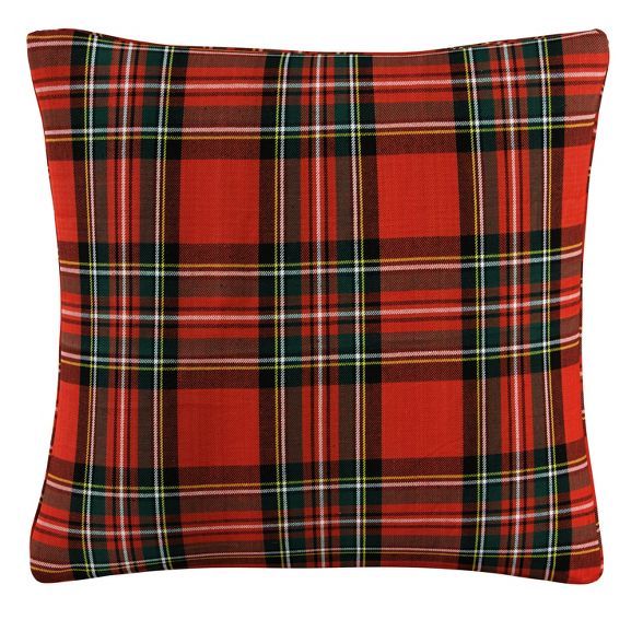 Red Plaid Throw Pillow - Skyline Furniture | Target