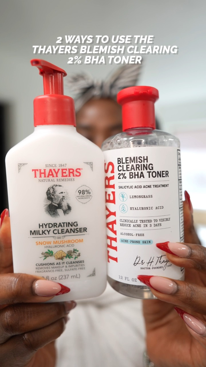 #ad Are you using a toner to keep your ears and behind your neck clean? You should! Grab the new Thayers Natural Remedies Hydrating Milky Cleanser  & Witch Hazel Blemish Toner at Target! #ThayersPartner #targetstyle #targetpartner #target @target @thayers

#LTKBeauty #LTKFindsUnder50