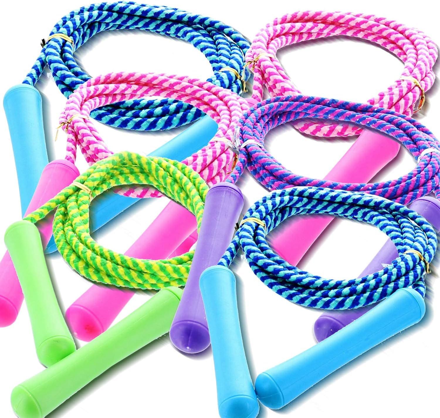 GiftExpress Adjustable Size Colorful Jump Rope for Kids and Teens - Outdoor Indoor Fun Games Skip... | Amazon (US)