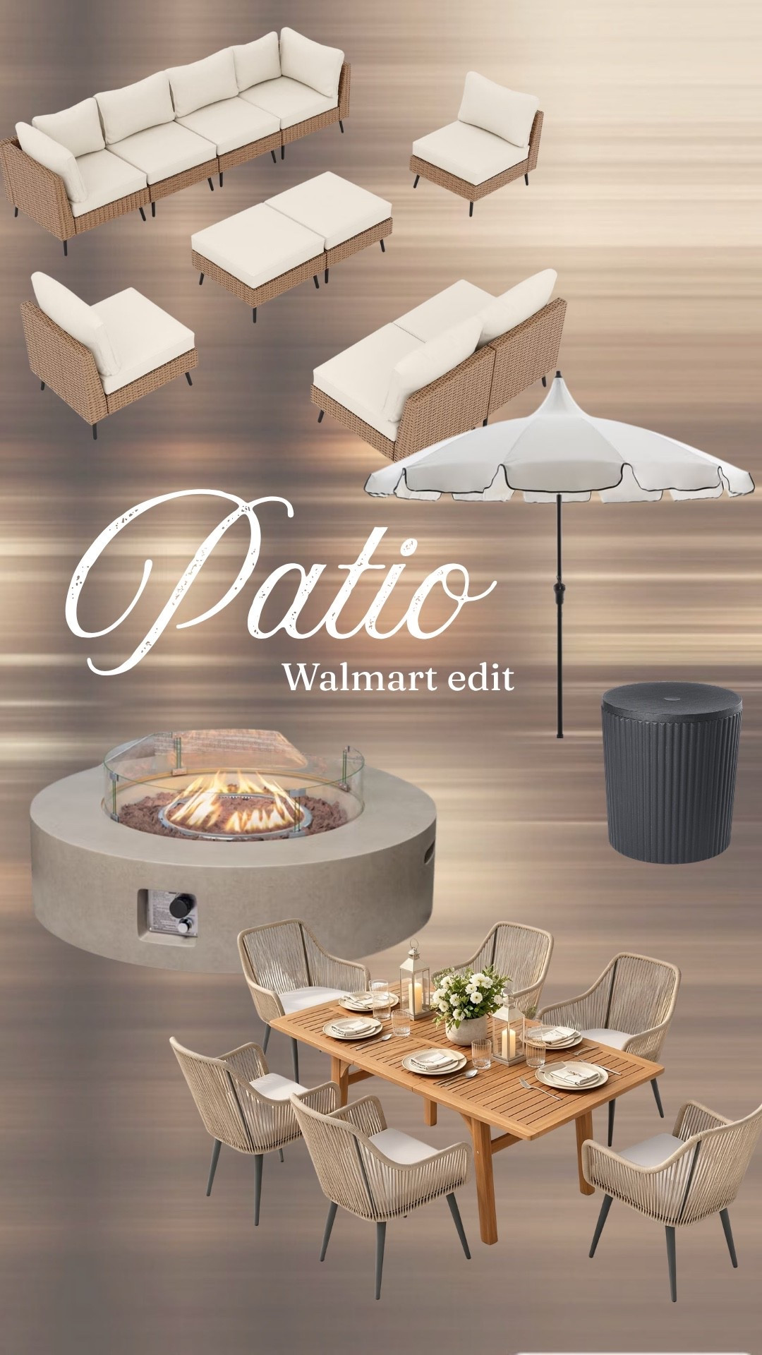 All of the outdoor furniture we ordered for our new deck, new patio and around the pool! Lots of it’s on sale

@Walmart 

Outdoor furniture, fire pit, outdoor umbrella, patio set, conversation set ￼

#LTKxWalmart #LTKHome #LTKdayinmylife