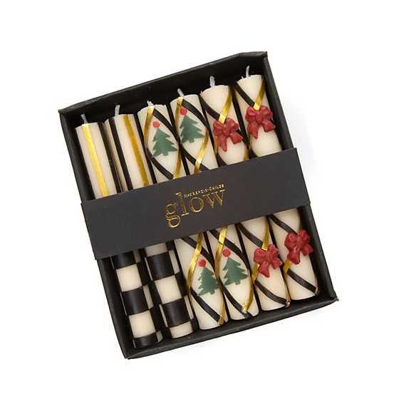 Mini Dinner Candles - Holiday - Set of 6 | MacKenzie-Childs