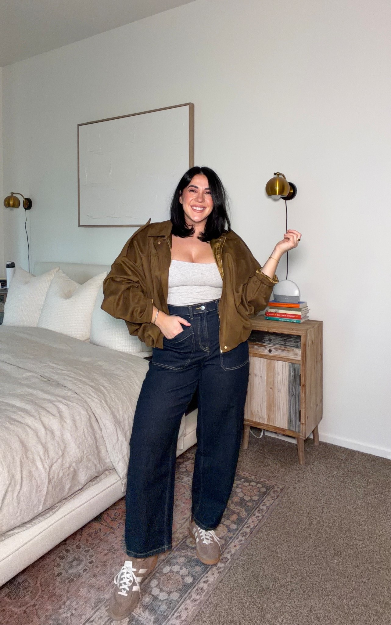 Easy spring outfit idea! Size L in all. Code NINAXSPANX 

#LTKMidsize #LTKdayinmylife #LTKmomlife