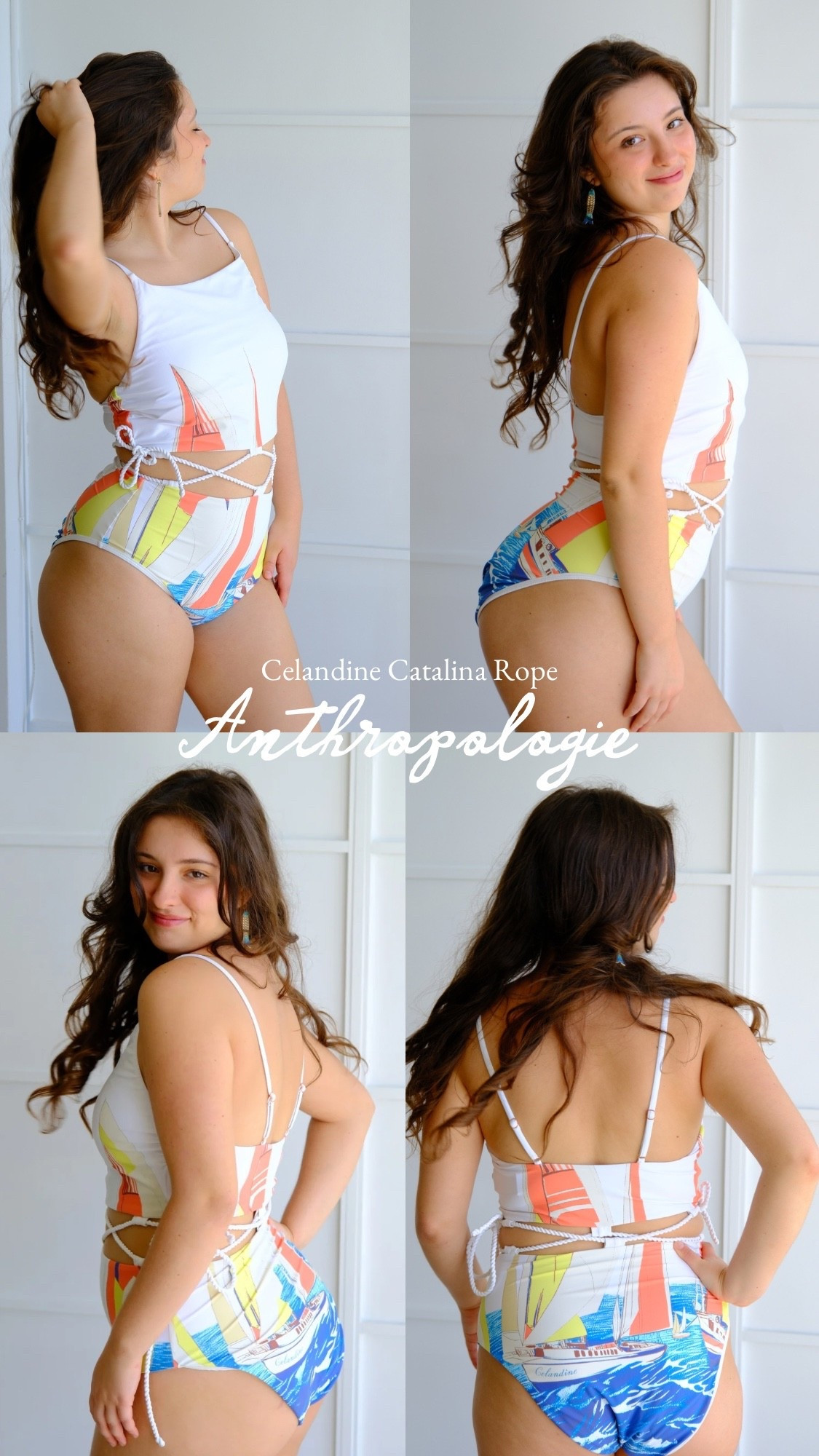Sailboat print swim that photographs like a beach day dream. The Celandine Catalina Rope one piece from Anthropologie has the vintage island vacation energy I was after, with a high leg cut, rope tie waist, and coastal print you can build a whole beach vacation outfit around.

Sizing note: runs small. I ordered my usual XL and it fit closer to a medium, so size up at least one from what you’d typically grab.

Filed under cute vacation outfits, beach aesthetic outfits, and easy resort day one and done. 🩵

#beachvacationoutfit #islandvacationoutfits #beachaestheticoutfits #cutevacationoutfits #anthropologieswim #anthrostyle #resortwear #vintageswim #onepieceswimsuit #summeroutfitinspo #beachdayoutfit #vacationstyle #coastalstyle

#LTKSwim #LTKTravel