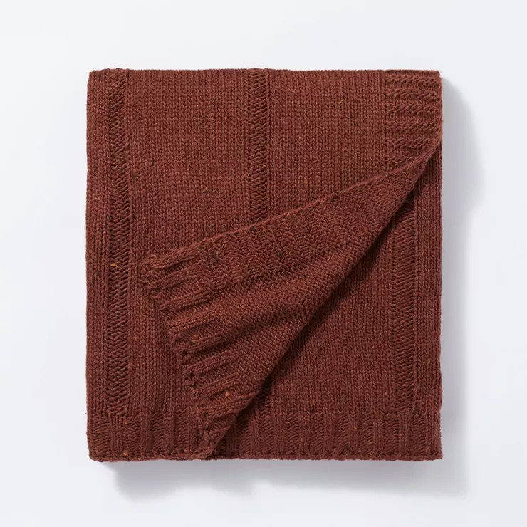 Woven Striped Knit Nep Throw Blanket - Threshold™ designed with Studio McGee | Target
