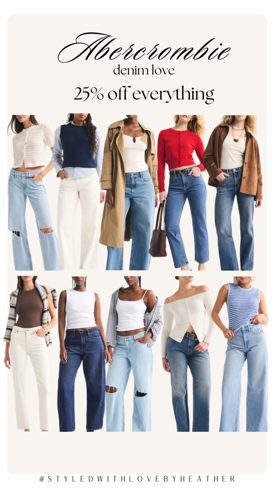 LTK Spring Sale
@abercrombie 
25% off sitewide (excludes clearance)
with code AFLTK

#LTKSpringSale #LTKSaleAlert