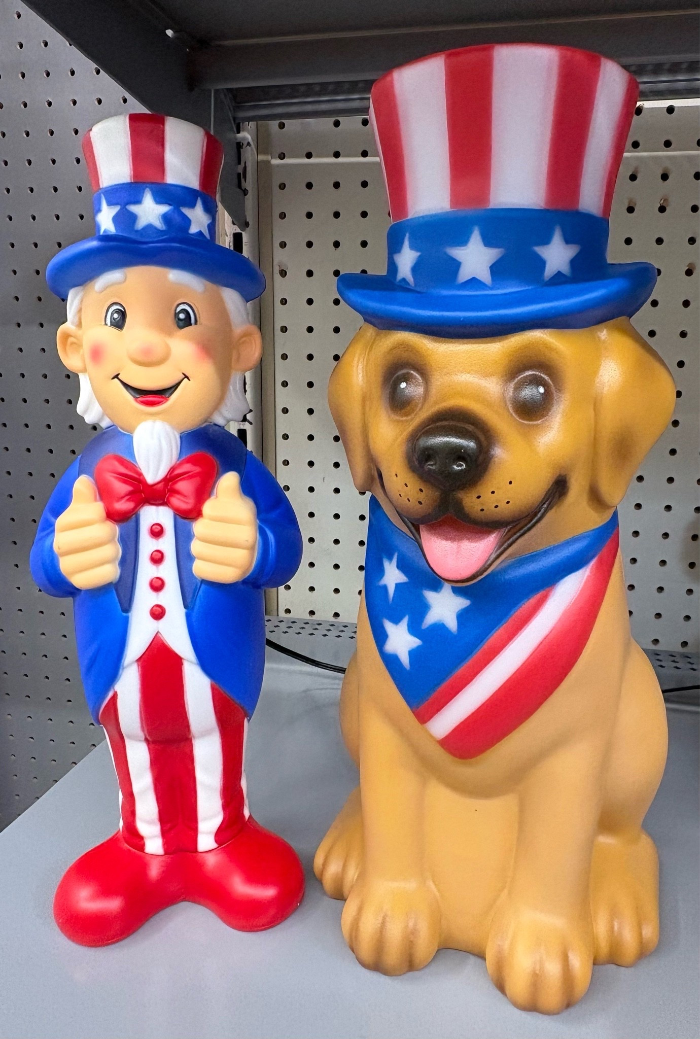 This is the cutest patriotic yard decor I’ve seen for under $15 🇺🇸🐶✨

This Uncle Sam and Patriotic Dog Lighted Blow Molds Décor is a nostalgic-style Fourth of July decoration that instantly adds charm to any space. Featuring a festive Uncle Sam figure paired with an adorable patriotic dog, this 14” lighted decor piece is perfect for bringing that classic Americana feel to your home.

The lighted blow mold design makes it extra eye-catching at night, making it perfect for your front porch, yard, entryway, or outdoor holiday display. It’s giving vintage patriotic vibes with a fun, family-friendly twist.

At just $15, this is an affordable and festive way to decorate for Independence Day and all summer long. If you love patriotic home decor, this is a must-see!

Walmart Deals

#LTKHome #FourthOfJulyDecor #PatrioticDecor #AmericanaStyle #OutdoorDecor #HolidayDecor #WalmartFinds #SummerDecor #PatrioticYardDecor #HomeDecorFinds

#LTKSeasonal #LTKHome