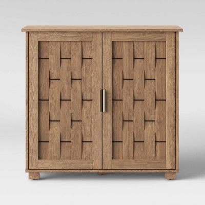 2 Door Woven Cabinet Natural - Threshold™ | Target