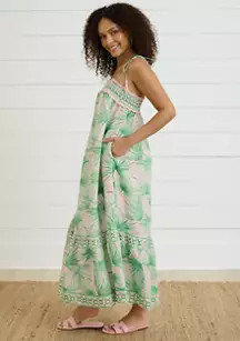 Crown & Ivy™ Sewing Down South x Crown & Ivy™ Taylor Printed Maxi Dress with Beaded Tassels | Belk