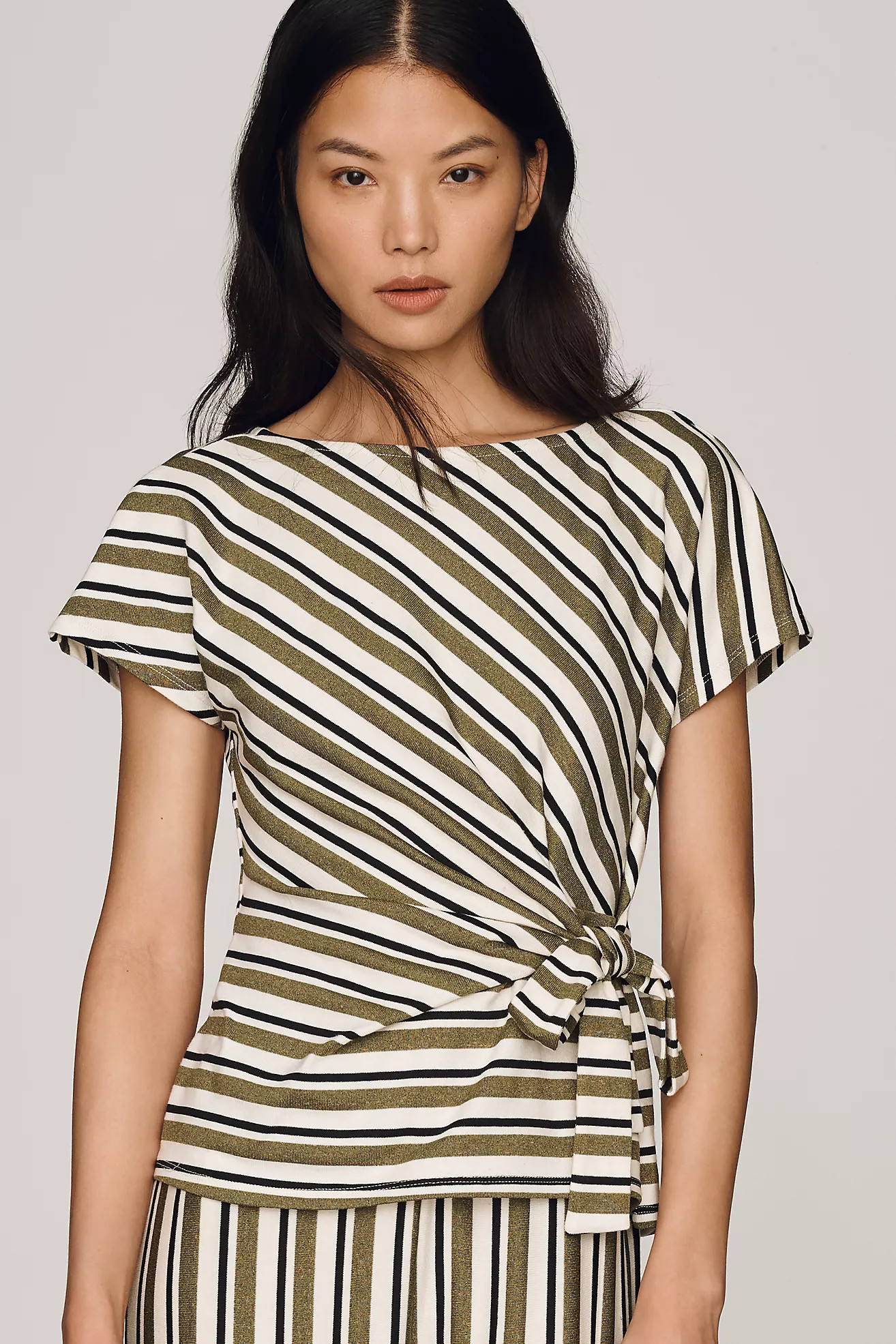 Maeve Waisted Wrap Top | Anthropologie (US)