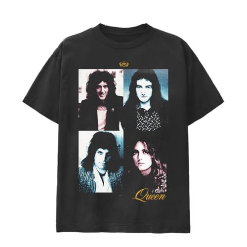 Queen Four Portrait Opera T-Shirt, Black, Large | Amazon (US)