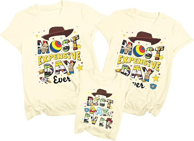 Mommy and Daddy Family Matching Outfits Best Day Ever Vacation Shirts Mom Dad Baby Birthday Carto... | Amazon (US)