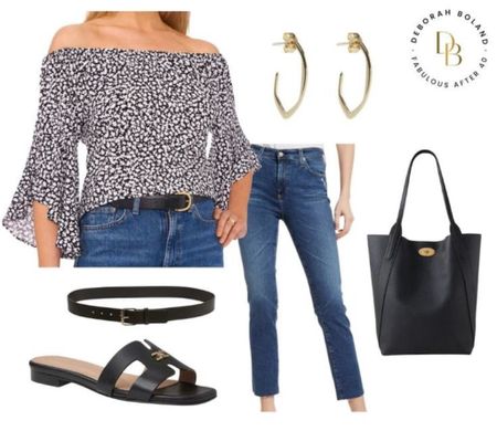 Looking for a sophisticated off the shoulder look?
Here’s a beautiful off-the-shoulder top for older women who want a more toned-down look. 
I’ve picked this one up from @nordstrom and paired it with black accessories and dark wash jeans for a classic look.


#LTKOver40