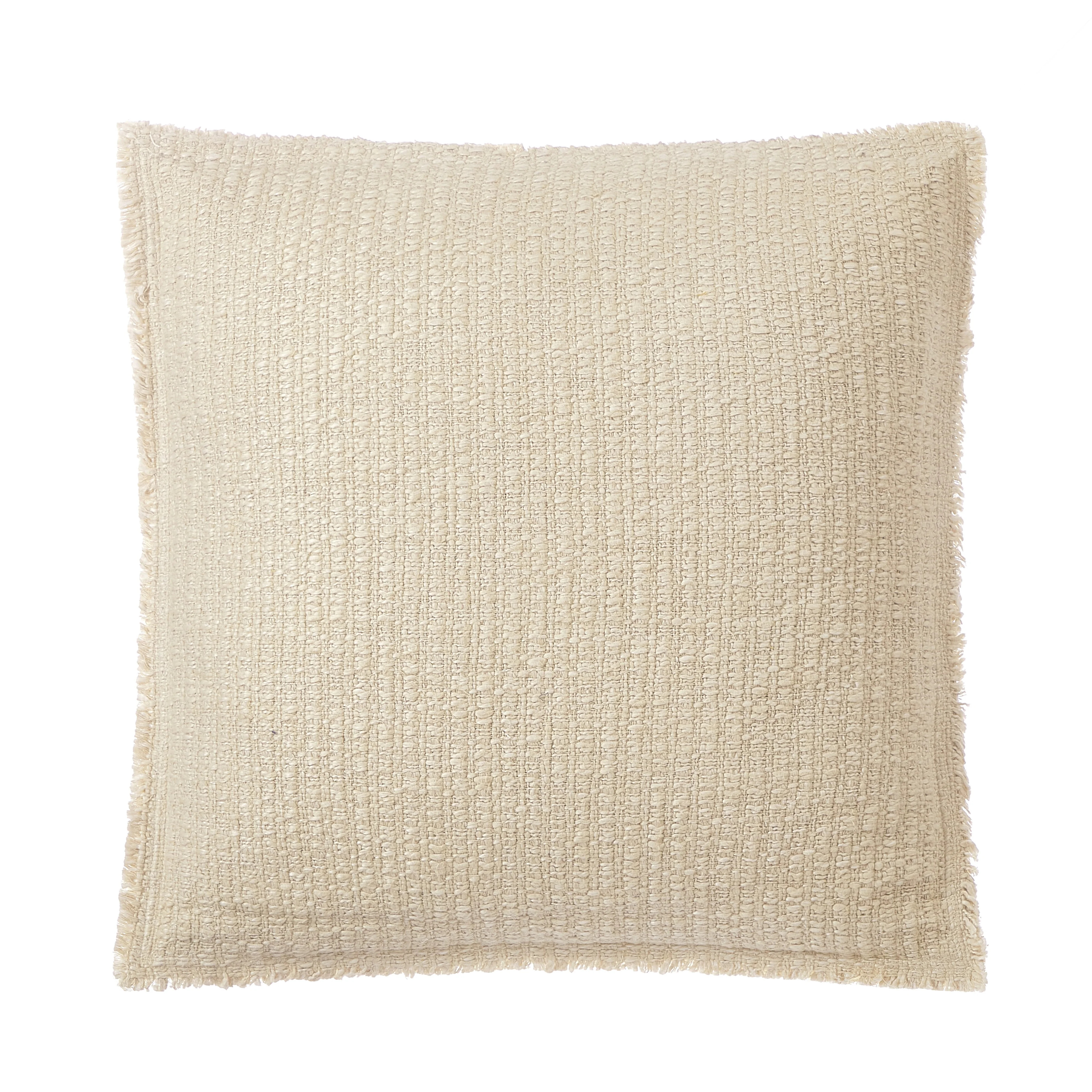 Better Homes & Gardens 22" x 22" Papyrus Beige Sunny Decorative Throw Pillow for Adults - Walmart... | Walmart (US)