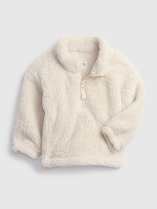Baby Sherpa Half-Zip Sweatshirt | Gap (US)