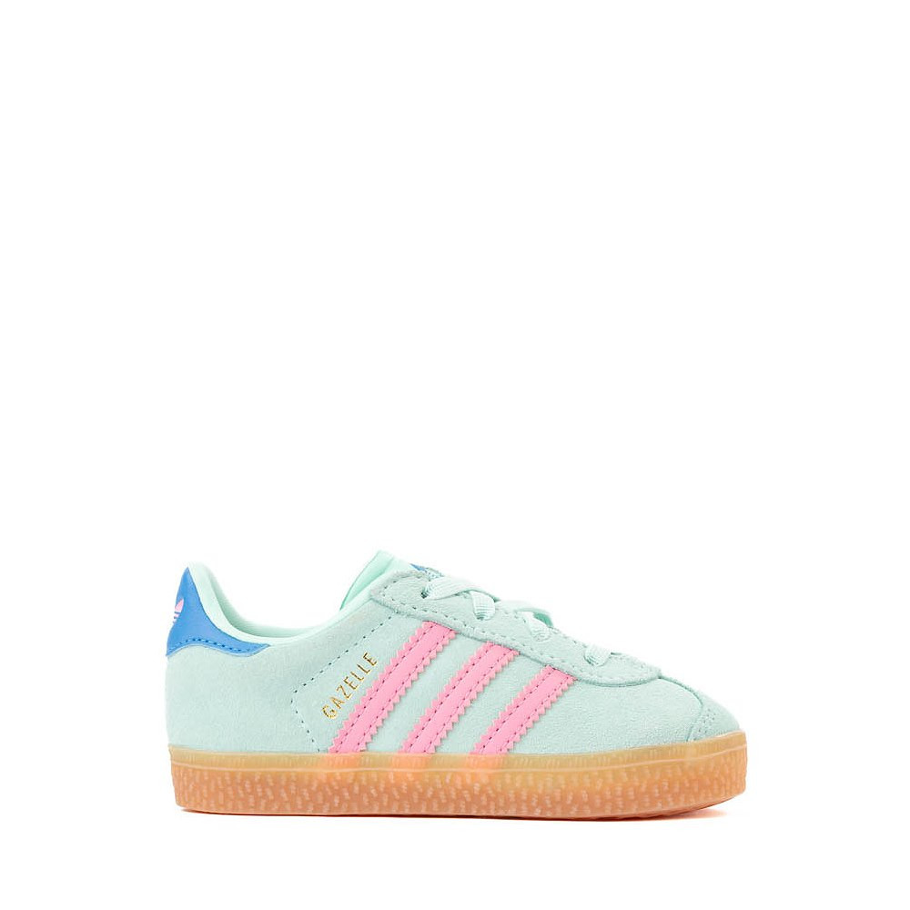 adidas Gazelle Comfort Closure Athletic Shoe - Baby / Toddler - Clear Mint / Bliss Pink / Bright ... | Journeys