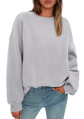 PRETTYGARDEN Sweatshirt for Women Oversized Crewneck Long Sleeve Pullover Fleece Top 2026 Fall Wi... | Amazon (US)