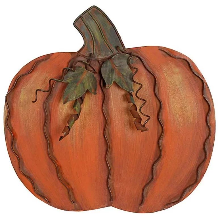 Metal Pumpkin Harvest Fall Decor Thanksgiving Halloween Outdoor Yard Garden Decor Free Standing P... | Walmart (US)