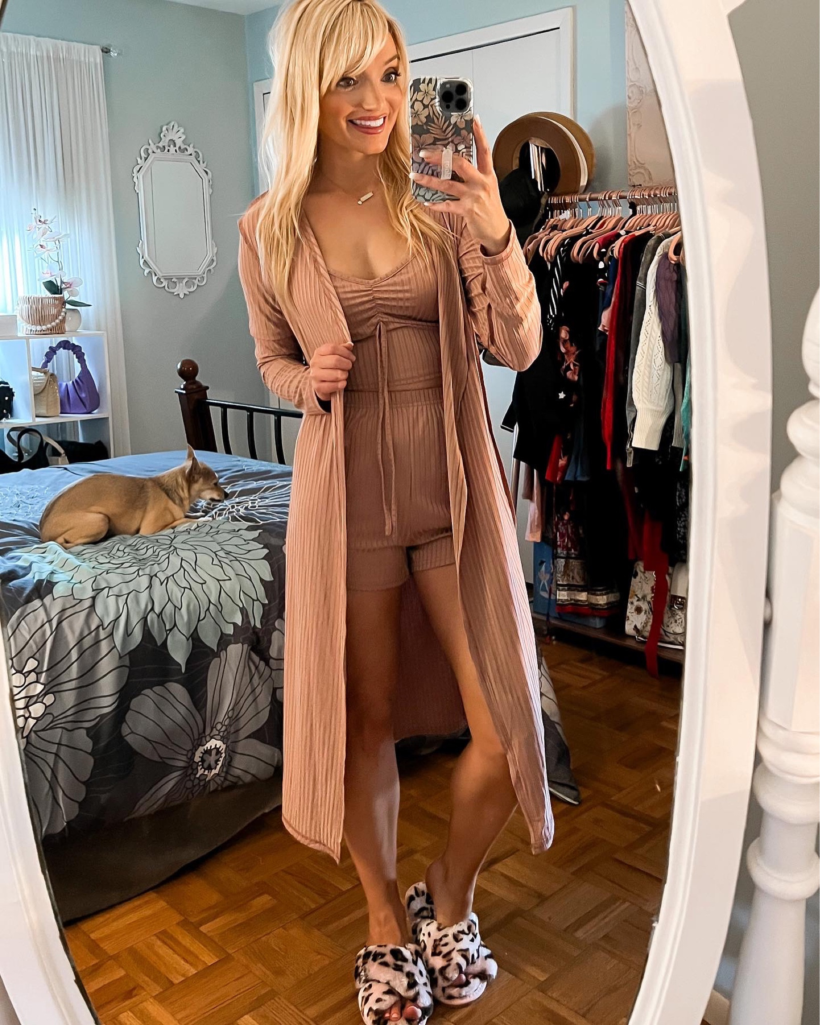 Pink three piece loungewear set from SHEIN - use promo code 10GS31X8 to save 10% on this set thru 8/28 - Fuzzy pink leopard slippers - lounging - comfy clothes - Amazon Fashion - Amazon promo codes - Amazon Deals - Amazon Finds 

#LTKsalealert #LTKunder50 #LTKU