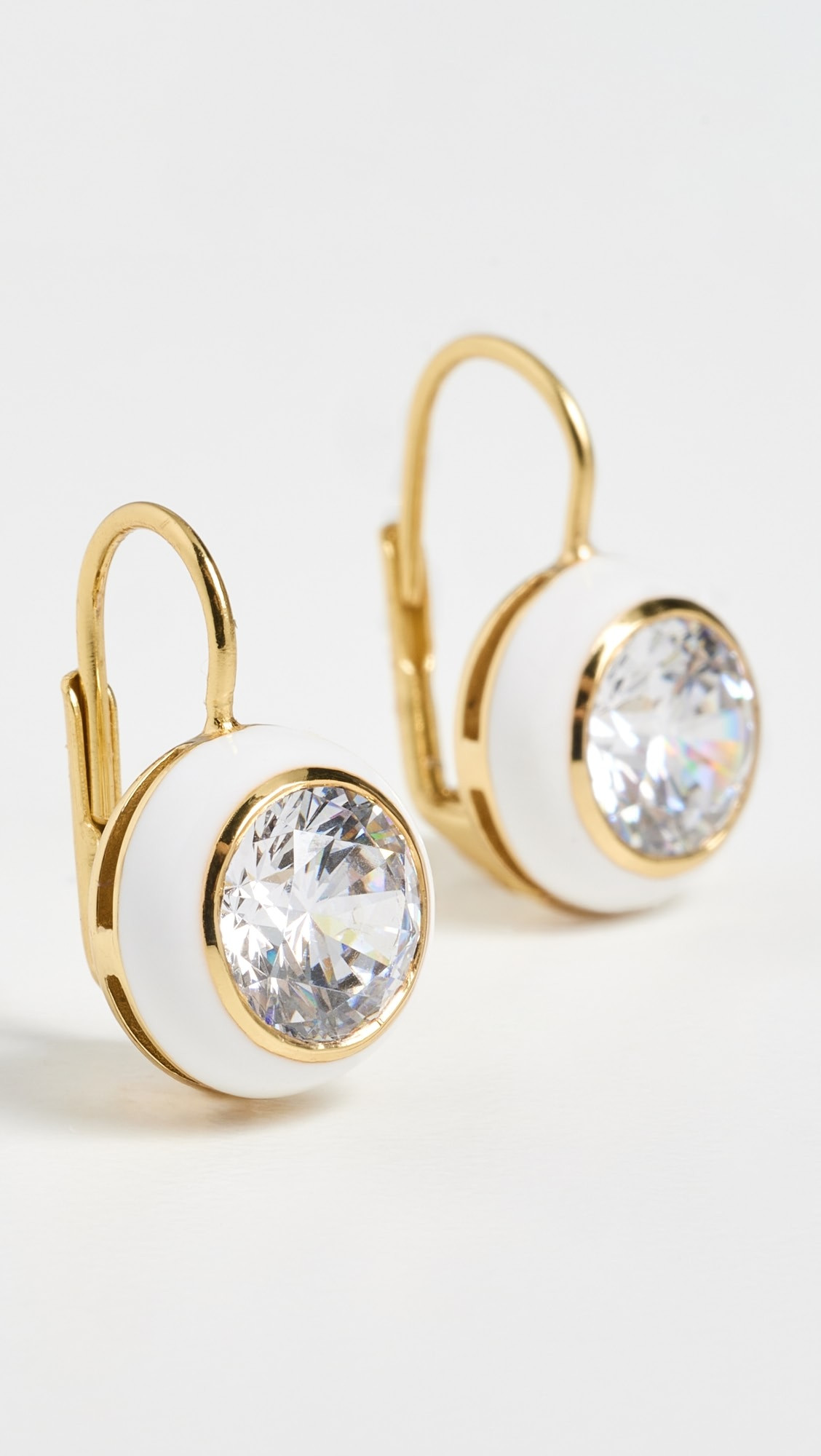 Enamel Bezel Drop Earrings | Shopbop