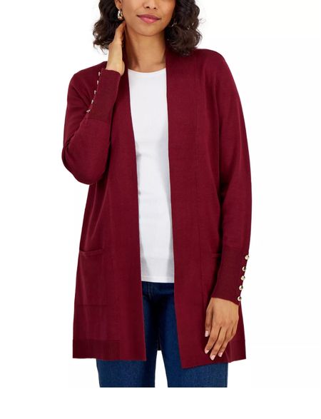 JM Collection Women's Button-Sleeve Flyaway Cardigan
DEAL OF THE DAY $29.75
(Regularly $59.50)

#LTKfindsunder50 #LTKSeasonal #LTKHoliday