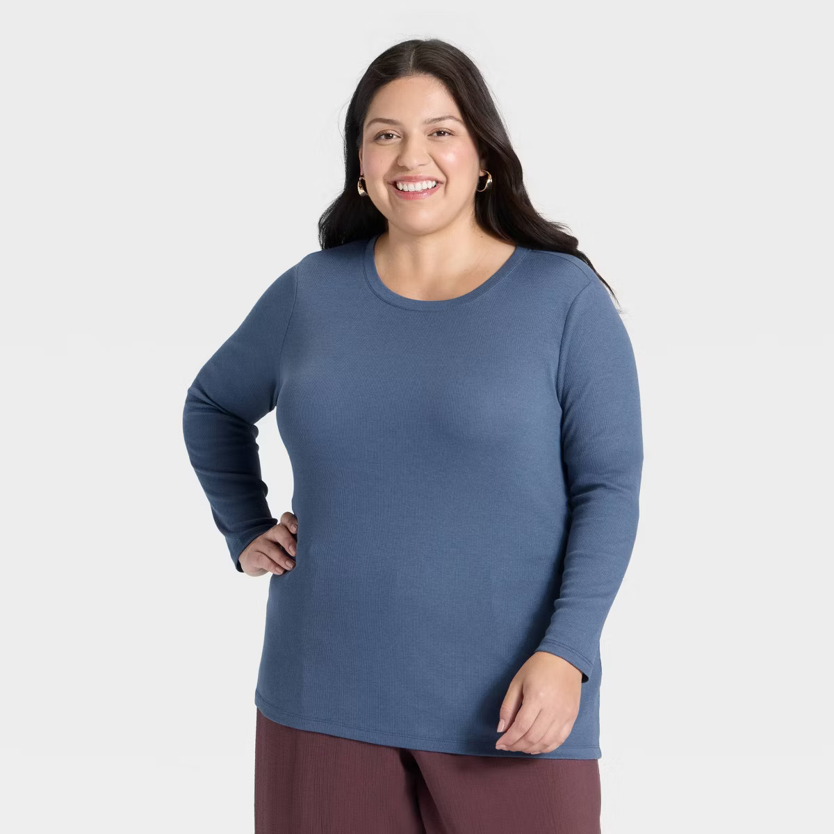 Women's Slim Fit Long Sleeve Top - A New Day™ | Target