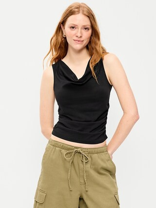 Asymmetrical Side-Cinch Tank Top | Old Navy (US)