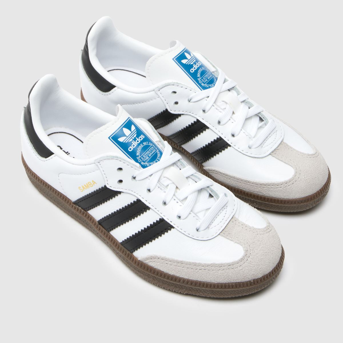 Kids Junior White & Black adidas Samba Og Trainers | schuh | Schuh