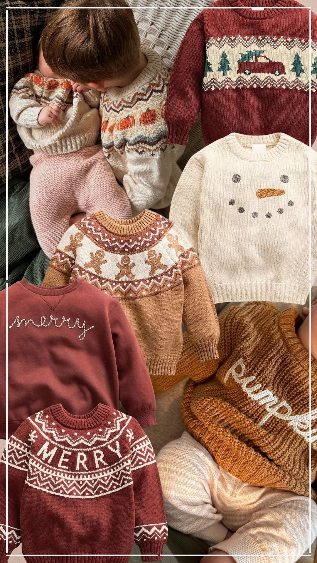 Festive holiday sweaters for babies & kids🍂🎃🎄⛄️

#LTKSeasonal #LTKBaby #LTKKids