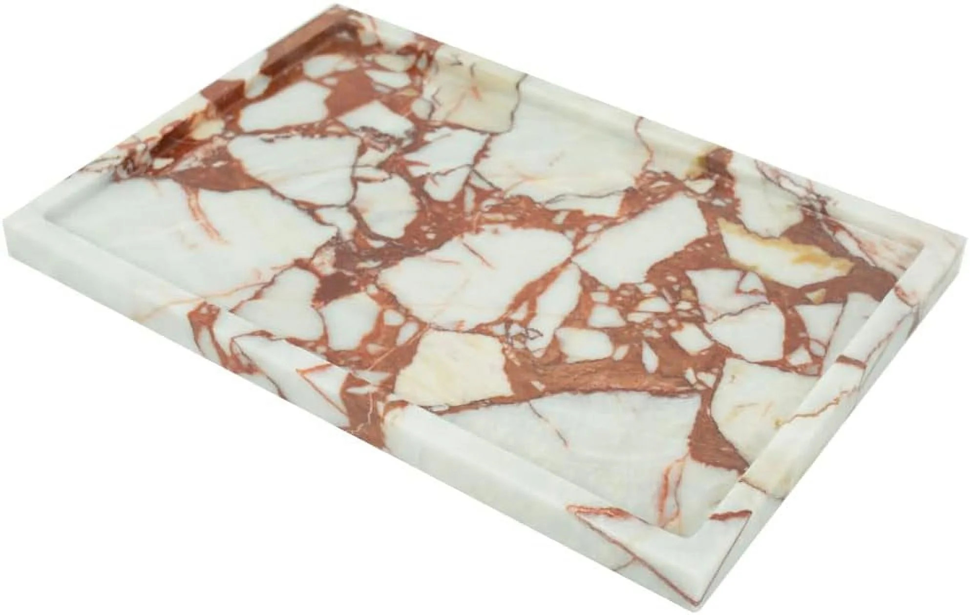 100% Natural Marble Serving Tray Luxury Calaccata Viola Marble Storage Tray for Home Decor Stone ... | Walmart (US)